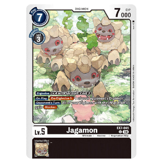 Jagamon EX7-045 card from the Digimon set EX-07: Extra Booster Digimon Liberator