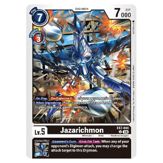 Jazarichmon EX7-046 card from the Digimon set EX-07: Extra Booster Digimon Liberator