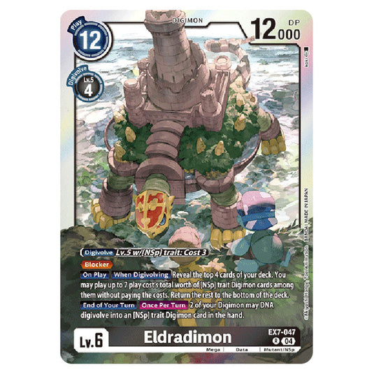 Eldradimon EX7-047 card from the Digimon set EX-07: Extra Booster Digimon Liberator