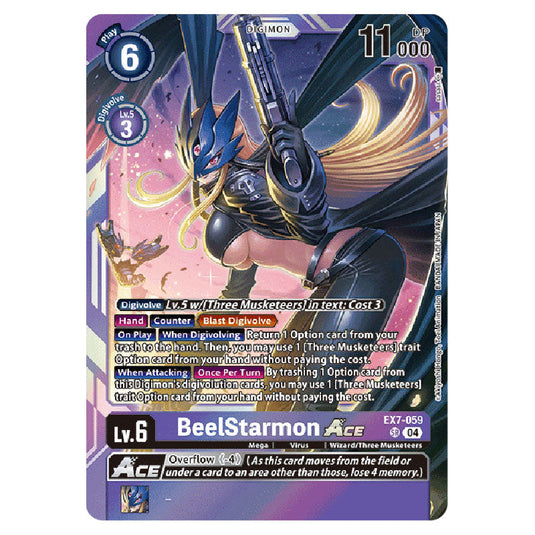 BeelStarmon EX7-059 card from the Digimon set EX-07: Extra Booster Digimon Liberator