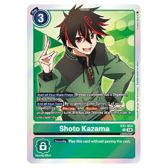 Shoto Kazama EX7-064 card from the Digimon set EX-07: Extra Booster Digimon Liberator