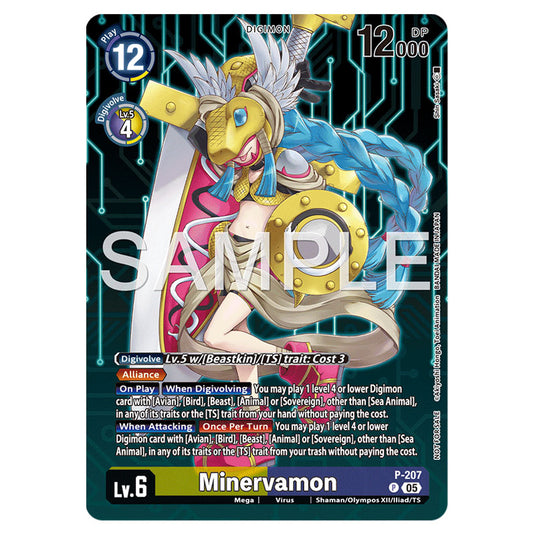 Digimon Card Game - Minervamon - (Promo) - P-207