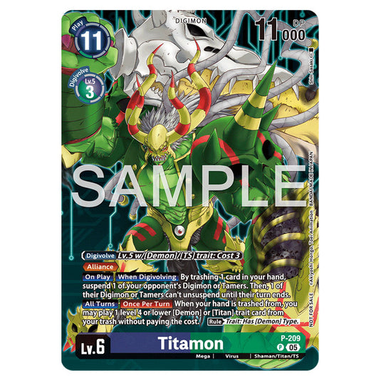 Digimon Card Game - Titamon - (Promo) - P-209