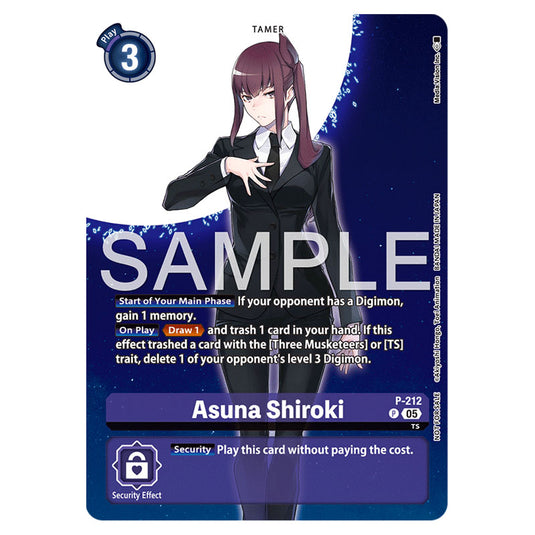 Digimon Card Game - Asuna Shiroki - (Promo) - P-212