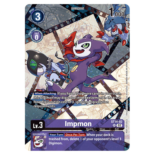 digimon card game st14 Digimon Card Game - EX-10: Extra Booster Sinister Order - Impmon
