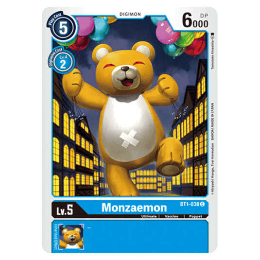 Monzaemon BT1-038 card from the Digimon set ST-8: Starter Deck UlforceVeedramon