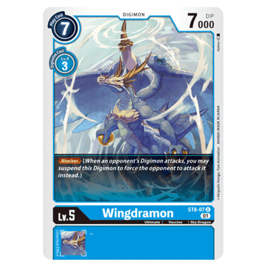 Wingdramon ST8-07 card from the Digimon set ST-8: Starter Deck UlforceVeedramon