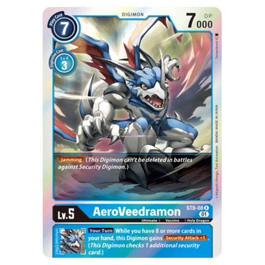 AeroVeedramon ST8-08 card from the Digimon set ST-8: Starter Deck UlforceVeedramon