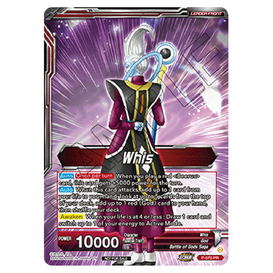 Dragon Ball Super - Beyond Generations - Whis P-570 (Gold Stamp)