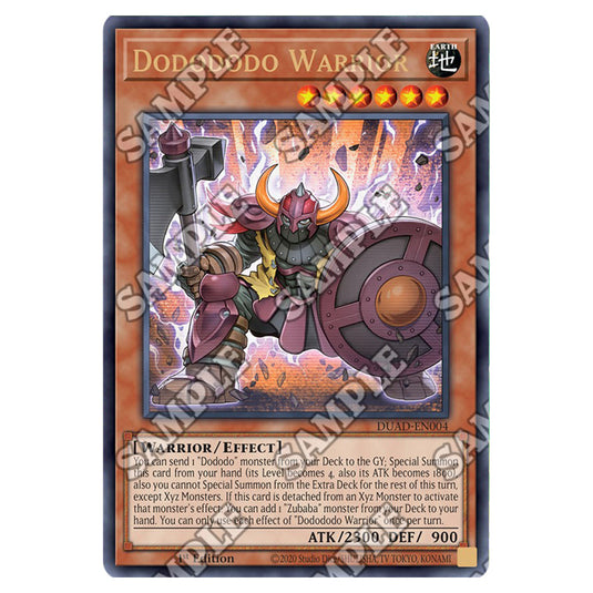 Dodododo Warrior DUAD-EN004 card from the Yu-Gi-Oh! set Duelist’s Advance