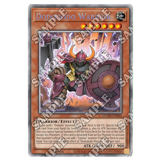 Dodododo Warrior DUAD-EN004A card from the Yu-Gi-Oh! set Duelist’s Advance