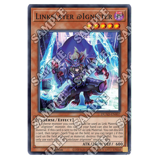 Linkslayer @Ignister DUAD-EN007 card from the Yu-Gi-Oh! set Duelist’s Advance