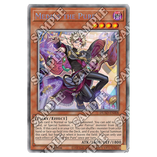 Medius the Pure DUAD-EN008A card from the Yu-Gi-Oh! set Duelist’s Advance