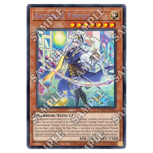 Artmage Finmel DUAD-EN009 card from the Yu-Gi-Oh! set Duelist’s Advance