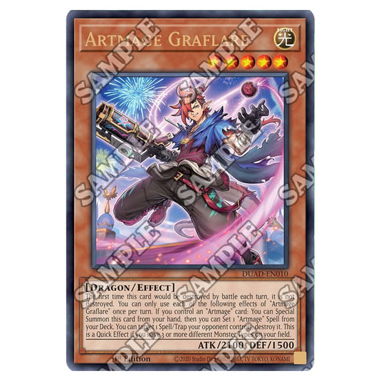 Artmage Graflare DUAD-EN010 card from the Yu-Gi-Oh! set Duelist’s Advance