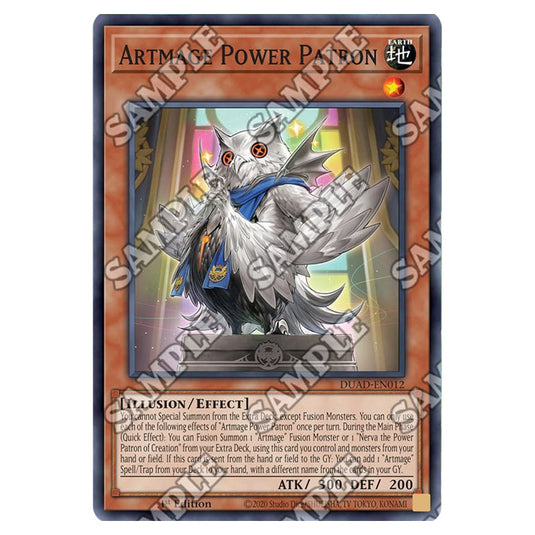 Artmage Power Patron DUAD-EN012 card from the Yu-Gi-Oh! set Duelist’s Advance