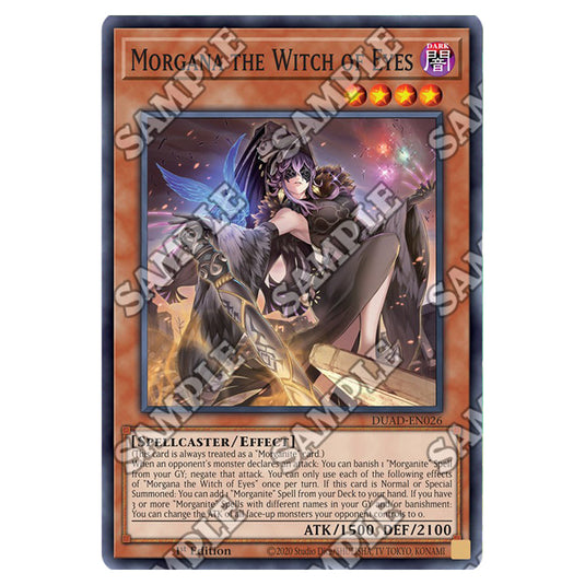 Morgana the Witch of Eyes DUAD-EN026 card from the Yu-Gi-Oh! set Duelist’s Advance
