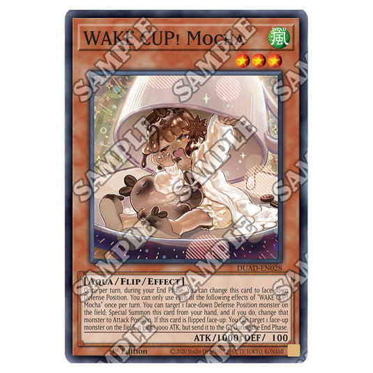 WAKE CUP! Mocha DUAD-EN028 card from the Yu-Gi-Oh! set Duelist’s Advance