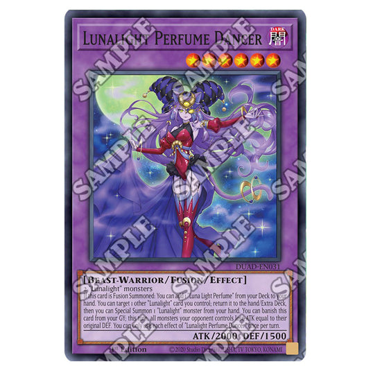 Lunalight Perfume Dancer DUAD-EN031 card from the Yu-Gi-Oh! set Duelist’s Advance
