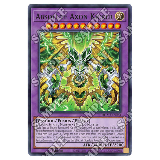 Absolute Axon Kicker DUAD-EN034 card from the Yu-Gi-Oh! set Duelist’s Advance