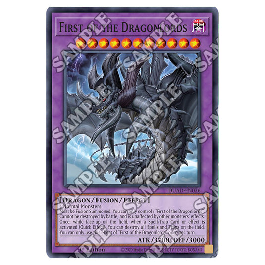 First of the Dragonlords DUAD-EN036 card from the Yu-Gi-Oh! set Duelist’s Advance