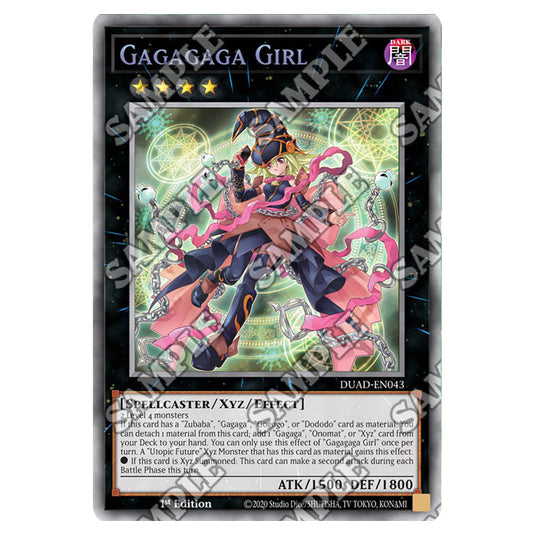 Gagagaga Girl DUAD-EN043A card from the Yu-Gi-Oh! set Duelist’s Advance