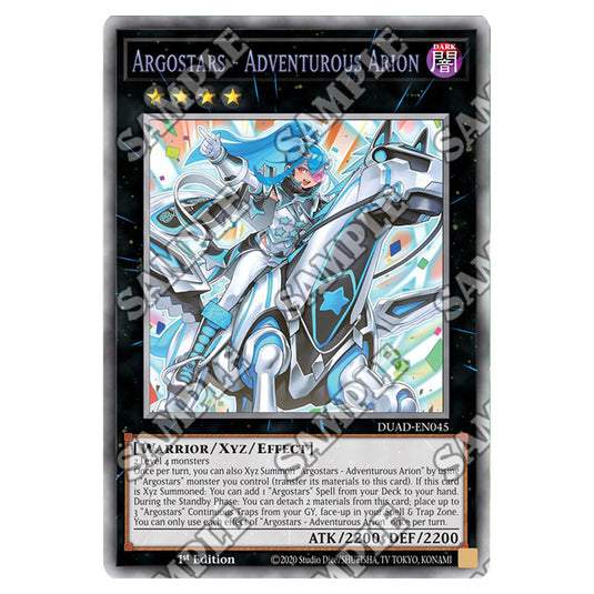 Argostars - Adventurous Arion DUAD-EN045A card from the Yu-Gi-Oh! set Duelist’s Advance