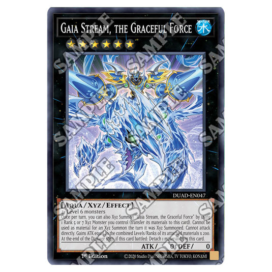 Gaia Stream, the Graceful Force DUAD-EN047 card from the Yu-Gi-Oh! set Duelist’s Advance