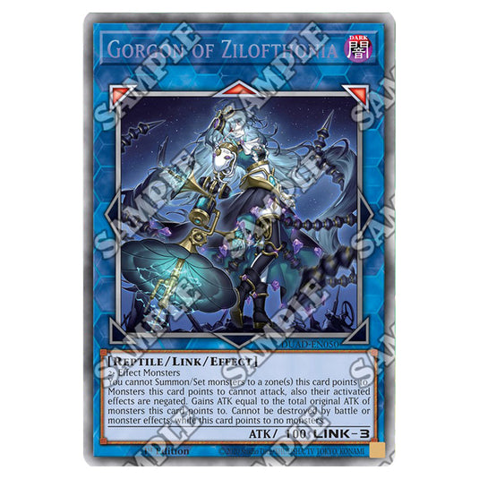 Gorgon of Zilofthonia DUAD-EN050A card from the Yu-Gi-Oh! set Duelist’s Advance