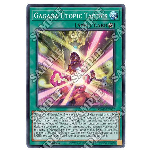 Gagaga Utopic Tactics DUAD-EN052 card from the Yu-Gi-Oh! set Duelist’s Advance