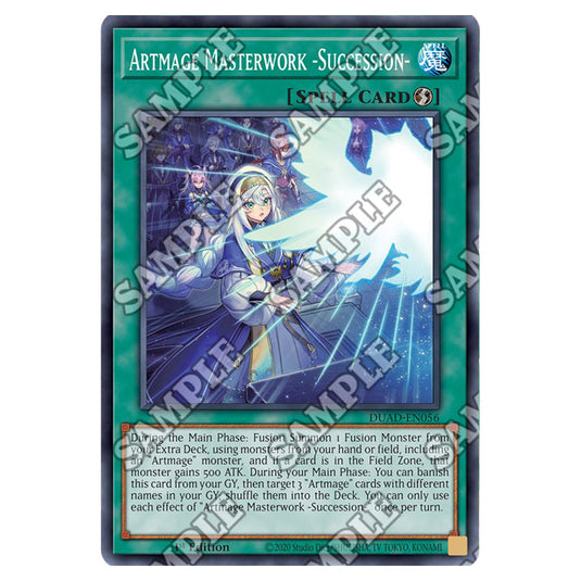 Artmage Masterwork -Succession- DUAD-EN056 card from the Yu-Gi-Oh! set Duelist’s Advance