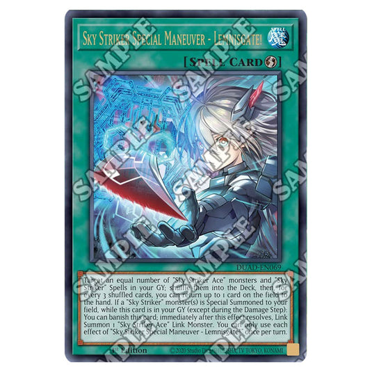 Sky Striker Special Maneuver - Lemnisgate! DUAD-EN069 card from the Yu-Gi-Oh! set Duelist’s Advance