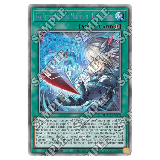 Sky Striker Special Maneuver - Lemnisgate! DUAD-EN069A card from the Yu-Gi-Oh! set Duelist’s Advance