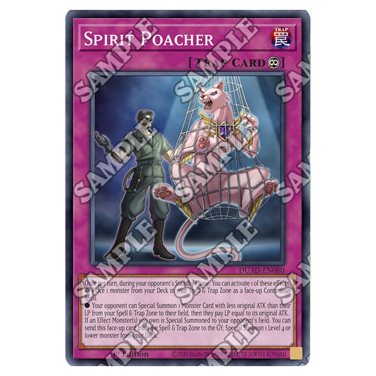 Spirit Poacher DUAD-EN080 card from the Yu-Gi-Oh! set Duelist’s Advance