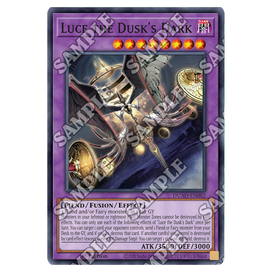 Luce the Dusk's Dark DUAD-EN082 card from the Yu-Gi-Oh! set Duelist’s Advance