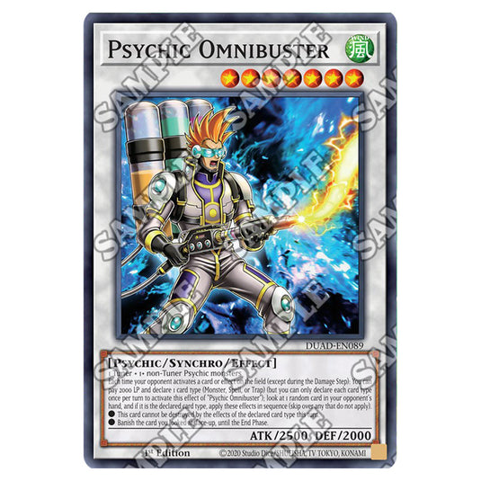 Psychic Omnibuster DUAD-EN089 card from the Yu-Gi-Oh! set Duelist’s Advance