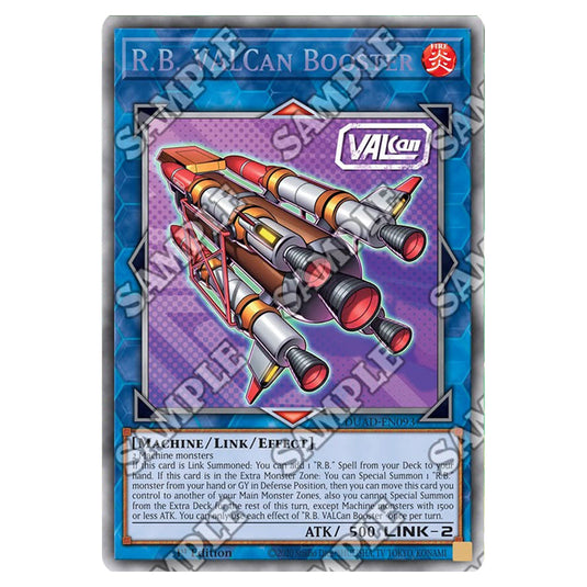 R.B. VALCan Booster DUAD-EN093A card from the Yu-Gi-Oh! set Duelist’s Advance