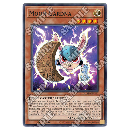 Moon Gardna DUAD-EN100 card from the Yu-Gi-Oh! set Duelist’s Advance