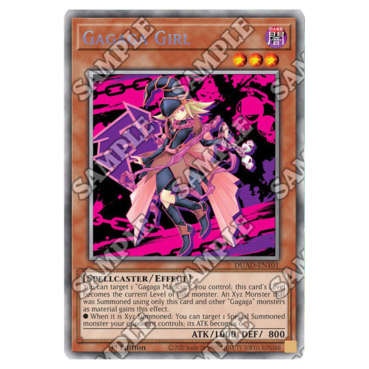 Gagaga Girl (alternate artwork) DUAD-EN101 card from the Yu-Gi-Oh! set Duelist’s Advance