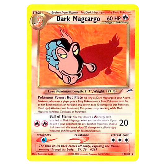 Pokemon - Neo - Neo Destiny - Dark Magcargo - 18/105