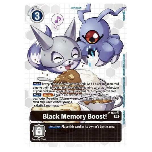 Digimon Card Game - Promo Card - Black Memory Boost! - (Alternative Art) - P-039