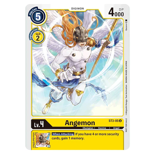 Digimon Card Game - Tamer Party Vol. 1 Promo - Angemon - (Alternative Art) - ST3-05