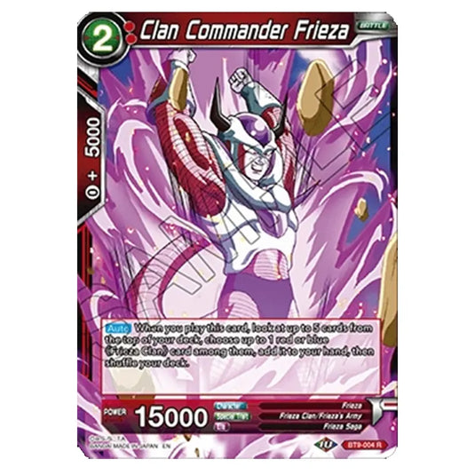 Dragon Ball Super - B09 - Universal Onslaught - Clan Commander Frieza - BT9-004