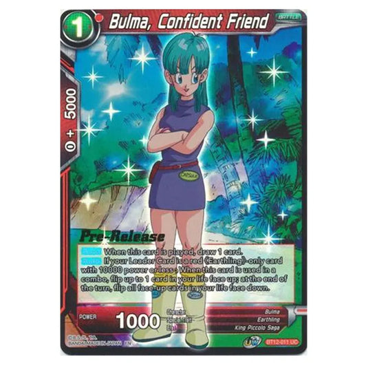 Dragon Ball Super - B12 - Vicious Rejuvenation - Pre-release - Bulma, Confident Friend - BT12-011