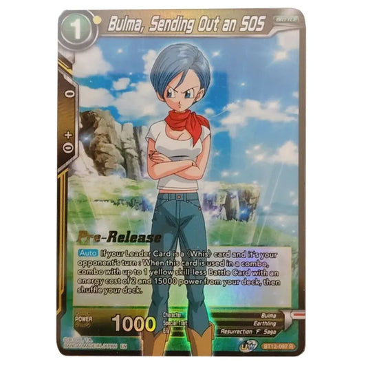 Dragon Ball Super - B12 - Vicious Rejuvenation - Pre-release - Bulma, Sending Out an SOS - BT12-097