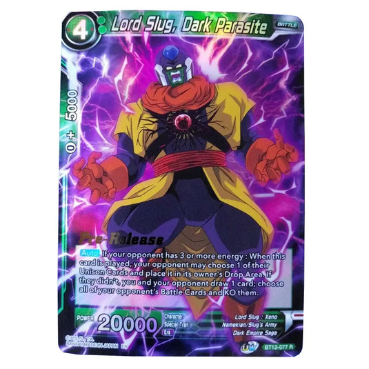 Dragon Ball Super - B12 - Vicious Rejuvenation - Pre-release - Lord Slug, Dark Parasite - BT12-077