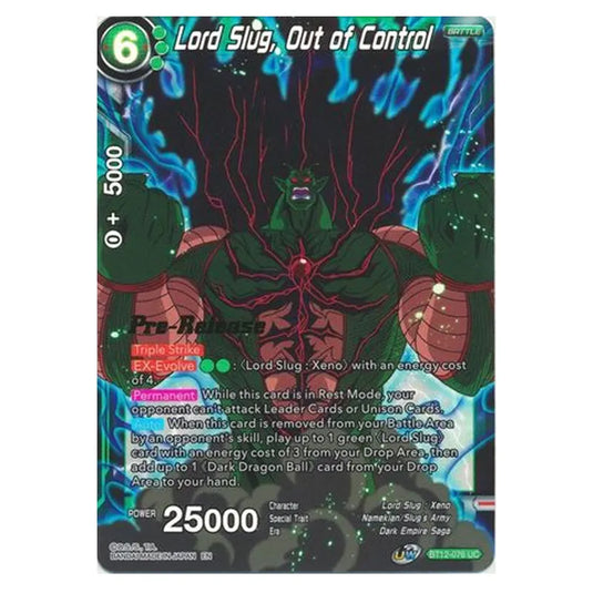 Dragon Ball Super - B12 - Vicious Rejuvenation - Pre-release - Lord Slug, Out of Control - BT12-076