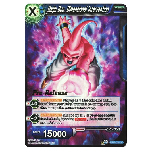 Dragon Ball Super - B12 - Vicious Rejuvenation - Pre-release - Majin Buu, Dimensional Intervention - BT12-030