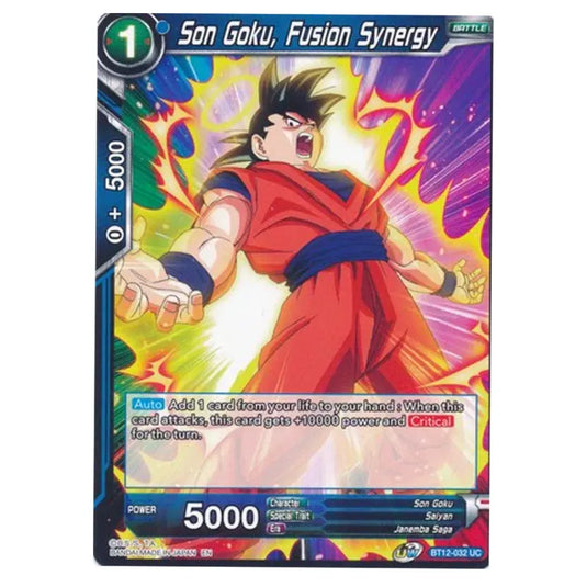 Dragon Ball Super - B12 - Vicious Rejuvenation - Pre-release - Son Goku, Fusion Synergy - BT12-032