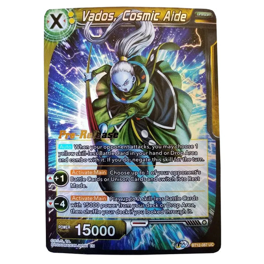 Dragon Ball Super - B12 - Vicious Rejuvenation - Pre-release - Vados, Cosmic Aide - BT12-087